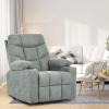 imageYITAHOME Power Lift Recliner Chair Modern Fabric Recliner Chair with Massage and Heat Spacious Seat USB Ports Cup Holders Remote Control Suitable for Living Room Dark Grey2Grey