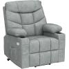 imageYITAHOME Power Lift Recliner Chair Modern Fabric Recliner Chair with Massage and Heat Spacious Seat USB Ports Cup Holders Remote Control Suitable for Living Room Dark Grey2Grey