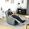 imageYITAHOME Power Lift Recliner Chair Modern Fabric Recliner Chair with Massage and Heat Spacious Seat USB Ports Cup Holders Remote Control Suitable for Living Room Dark Grey2Grey