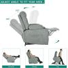 imageYITAHOME Power Lift Recliner Chair Modern Fabric Recliner Chair with Massage and Heat Spacious Seat USB Ports Cup Holders Remote Control Suitable for Living Room Dark Grey2Grey