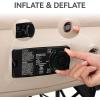 imageYITAHOME Queen Air Mattress with Frame and Rolling Case Inflatable Air Bed with Builtin Pump for Guests Camping and RV Easy Carry Case Black Inflated Size 79L x 59W x 28HBrown