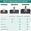 imageYITAHOME Rattan Dog Sofa Bed with CushionWicker Pet Bed Sofa Couch Indoor Outdoor Water Unaffected for Large Medium Small Dogs Cats 248L197W98BlueBrownBlue