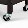 imageYITAHOME Small Solid Wood Top Kitchen Island Cart on Wheels with Storage Rolling Portable Dining Room Serving Utility Carts Mobile Movable with 3 Drawers Cabinet Dark Brown267W Dark Brown