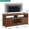 imageYITAHOME TV Stand for 6555 Inch Television Farmhouse Entertainment Center Television Stand with Power Outlets and Open Shelf Media Console TV Cabinet for Living Room WhiteBlackWalnut
