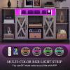 imageYITAHOME TV Stand for 7065 Inch TV 335 Tall TV Stands for Living Room Entertainment Center with Storage LED TV Stand with Power Outlets TV Media Console Cabinet GreyGrey