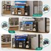 imageYITAHOME TV Stand for 7065 Inch TV 335 Tall TV Stands for Living Room Entertainment Center with Storage LED TV Stand with Power Outlets TV Media Console Cabinet GreyBlack