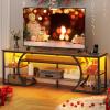 imageYITAHOME TV Stands for Living Room 70 inch TV Stand Entertainment Center with Storage ampamp Power Outlets LED TV Stand TV Console Cabinet Rustic BrownRustic Brown