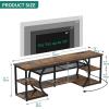 imageYITAHOME TV Stands for Living Room 70 inch TV Stand Entertainment Center with Storage ampamp Power Outlets LED TV Stand TV Console Cabinet Rustic BrownRustic Brown