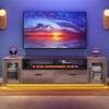 imageYITAHOME TV Stands for Living Room Farmhouse TV Stand for 6570 inch TV LED TV Entertainment Center with Storage ampamp Power Outlets TV Console Cabinet Rustic GreyRustic Grey