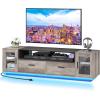 imageYITAHOME TV Stands for Living Room Farmhouse TV Stand for 6570 inch TV LED TV Entertainment Center with Storage ampamp Power Outlets TV Console Cabinet Rustic GreyRustic Grey