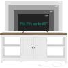 imageYITAHOME TV Stands for Living Room Modern Entertainment Center with Power Outlets for Television up to 65 Inch Farmhouse Media Console TV Cabinet with Adjustable Shelf ampamp Open Shelves WhiteWhite