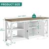 imageYITAHOME TV Stands for Living Room Modern Entertainment Center with Power Outlets for Television up to 65 Inch Farmhouse Media Console TV Cabinet with Adjustable Shelf ampamp Open Shelves WhiteWhite