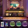 imageYITAHOME TV Stands for Living Room TV Stand for 7065 inch TV Entertainment Center with Storage LED TV Stand with Power Outlets Industrial TV Console Cabinet Rustic BrownBlack
