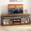 imageYITAHOME TV Stands for Living Room TV Stand for 7065 inch TV Entertainment Center with Storage LED TV Stand with Power Outlets Industrial TV Console Cabinet Rustic BrownRustic Brown