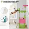 imageYITAHOME Tall Cactus Cat Tree Tower with SelfGrooming Brush 60in Cute Cat Climbing Tower for Indoor Cats with Cat Condo Top Perch Basktet Sisal Scratching Posts and Board Dangling BallGreen  Pink68in