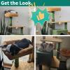 imageYITAHOME Tall Cat Tree Tower with Leaves for Indoor Cats 728in Cute Cat Climbing Tower with SelfGrooming Brush Cat Condo Top Perch Basktet Sisal Scratching Posts and Board Dangling BallCactus445in