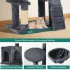imageYITAHOME Tall Cat Tree for Indoor Cats 75 inch MultiLevel Cat Tower with Cat Condos Top Perches Sisal Ramp Scratching Posts Cozy Basket Hammocks Large Cat Pet Activity Structure Light GrayDark Grey
