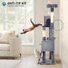 imageYITAHOME Tall Cat Tree for Indoor Cats 75 inch MultiLevel Cat Tower with Cat Condos Top Perches Sisal Ramp Scratching Posts Cozy Basket Hammocks Large Cat Pet Activity Structure Light GrayLight Grey