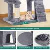 imageYITAHOME Tall Cat Tree for Indoor Cats 75 inch MultiLevel Cat Tower with Cat Condos Top Perches Sisal Ramp Scratching Posts Cozy Basket Hammocks Large Cat Pet Activity Structure Light GrayLight Grey