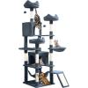 imageYITAHOME Tall Cat Tree for Indoor Cats 75 inch MultiLevel Cat Tower with Cat Condos Top Perches Sisal Ramp Scratching Posts Cozy Basket Hammocks Large Cat Pet Activity Structure Light GrayDark Grey