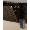 imageYITAHOME TiltOut Trash Can Cabinet with Outlets 13 Gallon Hidden Trash Cabinet with Storage Rack Kitchen Island with Hidden Trash Can Storage Kitchen Garbage Cabinets White OakBrown Oak