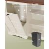 imageYITAHOME TiltOut Trash Can Cabinet with Outlets 13 Gallon Hidden Trash Cabinet with Storage Rack Kitchen Island with Hidden Trash Can Storage Kitchen Garbage Cabinets White OakWhite Oak