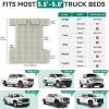 imageYITAHOME Truck Bed Air Mattress for 5558 ft FullSize Short Truck Beds Inflatable Car Mattress Bed with Pump Pillows Carry Bag ampamp Repair Kit for Outdoor Travel Camping BlackampampBrownBlack  Gray