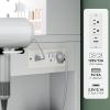 imageYITAHOME Vanity Desk with 22quot Mirror LED Lights and Power Outlet Makeup Table with 4 Drawers Adjustable 3 Lighting Colors Vanity Table with Open Storage Shelves for Bedroom Dressing Room WhiteWhite