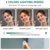 imageYITAHOME Vanity Desk with Large 35quot Mirror and LED LightsIce White