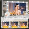 imageYITAHOME Vanity Desk with Mirror ampamp Lights Makeup Vanity Table Set with Power Outlet 4 Drawers 6 Open Shelves Above and 3 Adjustable Shelves Below 3 Lighting Modes Dressing Table for Bedroom PinkWhite