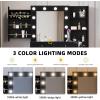 imageYITAHOME Vanity Desk with Mirror ampamp Power Outlet Luxury Vanity Table Set with Hidden Jewelry Storage Big Makeup Desk with 5 Drawers Dressing Table with Cushion Stool 3 Lighting Color Modes Black