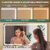 imageYITAHOME Vanity Desk with Mirror and Lights ampamp Extral Foldable Desk Makeup Desk with 395inch Mirror ampamp Power Outlets Vanity Table Set with with RGB Cabinet for Bedroom Dressing Room WhiteWhite