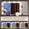 imageYITAHOME Vanity Desk with Mirror and Power Outlet Fluted Vanity Table Set with Hidden Jewelry Storage Big Makeup Desk with 4 Drawers Black Dressing Table with Cushion Stool 3 Lighting Color ModesAntique White