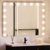 imageYITAHOME Vanity Mirror with Lights and Bluetooth Speaker ampamp Wireless Charger 28quotx22quot LED Makeup Mirror Lighted Makeup Mirror with Lights Touch Screen with Dimmable 16 Bulbs USB TypeC Charging PortWhite17 Led Bulbs  Bluetooth