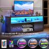 imageYITAHOME White Wall Unit Entertainment Center Modern TV Stand for 65 Inch TV Tall TV Stand with Power Outlets ampamp Adjustable Storage Cabinet High Gloss Media Console Table for Living Room WhiteBlack