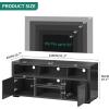 imageYITAHOME White Wall Unit Entertainment Center Modern TV Stand for 65 Inch TV Tall TV Stand with Power Outlets ampamp Adjustable Storage Cabinet High Gloss Media Console Table for Living Room WhiteBlack