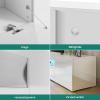 imageYITAHOME White Wall Unit Entertainment Center Modern TV Stand for 65 Inch TV Tall TV Stand with Power Outlets ampamp Adjustable Storage Cabinet High Gloss Media Console Table for Living Room WhiteWhite