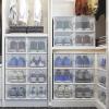 imageYITAHOME XL Stackable Storage Boxes 18 PCS Organizers and Drawers for Shoes  Black XLarge SizeFits All ShoesWhite