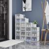 imageYITAHOME XL Stackable Storage Boxes 18 PCS Organizers and Drawers for Shoes  Black XLarge SizeFits All ShoesWhite
