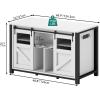 imageYTAHOME W Shape 40 Gallon Fish Tank Stand 500lbs Capacity for Metal Aquarium Stand 362quot Lx183 Wx 293quot H DoubleLayer Storage Design Reptile Breeder Turtle Terrarium Stand for Home OfficeWHITE