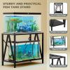imageYTAHOME W Shape 40 Gallon Fish Tank Stand 500lbs Capacity for Metal Aquarium Stand 362quot Lx183 Wx 293quot H DoubleLayer Storage Design Reptile Breeder Turtle Terrarium Stand for Home OfficeBlack