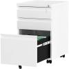 imageYITAHOME 3Drawer Mobile File Cabinet with Lock Office Storage Filing Cabinet for LegalLetter Size PreAssembled Metal File Cabinets Except Wheels Under Desk BlackWhite