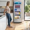 imageYITAHOME 6 CUFT Commercial Beverage Display Refrigerator with Single One Glass Door Drink Beer Fridge Cooler for Office Garage Bar Gym with Locking Led ampamp 2 Keys69 CUFT