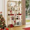 imageYITAHOME 6 Tier Gold Bookshelf 71 Tall Modern Free Standing Bookshelf with 12 Shelf Bookcase Faux Marble Open Display Storage Book Shelves for Living Room Bedroom Office Home Gold ampamp MarbleGold