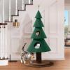 imageYITAHOME 60 in Christmas Cat Tree for Indoor Cats Tall Cat Tower Furniture with 2 Large Condos 5ft Christmas Tree Party Decoration with Cat House and Beds