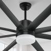 imageYITAHOME Black Ceiling Fans 60 Inch with Lights and Remote Modern Fan for Indoor with Quiet Reversible 6 Speeds Motor Dimmable LED 3 Color Memory Function for Bedroom Living Room