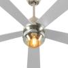 imageYITAHOME Ceiling Fans with Lights Unique Designs for Glass Lampshade and Fan Blades 52 Inch Black Ceiling Fan 6 Speeds Reversible Quiet DC Motor Fan for Living Room Dining Room Bedroom BlackNickel