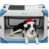 imageYITAHOME Collapsible Dog Crate 4Door Portable Travel Dog Crate 4Door Folding Soft Dog Kennel with Breathable Mesh Windows ampamp Soft MatIndoor ampamp Outdoor Use 36quot L x 25quot W x 25quot H Flat Style