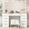 imageYITAHOME Dressing Table Set with Storage Stool ampamp Drawers