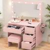 imageYITAHOME Makeup Vanity Set with Ample Storage